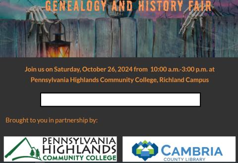 Genealogy and History Fair graphic