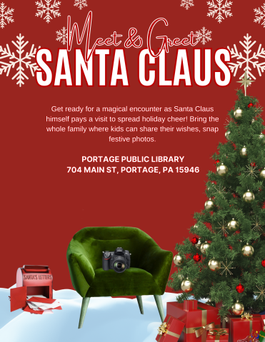 Visit Santa Claus at Portage Public Library