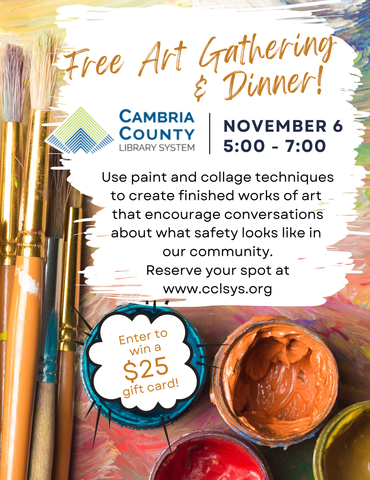 Art and Community Event Nov 6