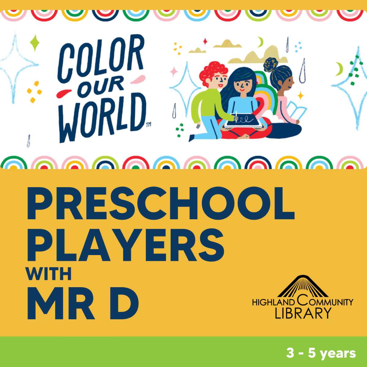 three children sitting together reading a book