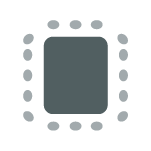 Large table with chairs surrounding all four sides of the table.